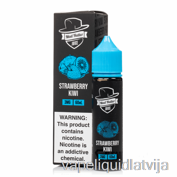 Zemeņu Kivi - Mad Hatter - 60ml 0mg Vape šķidrums